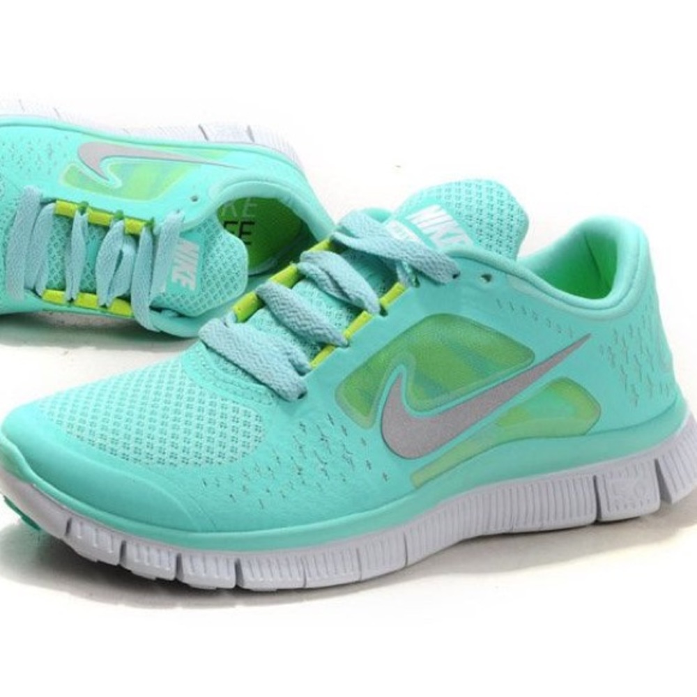 Nike Free Run 5.0 Teal Tiffany Blue Sneakers Shoes